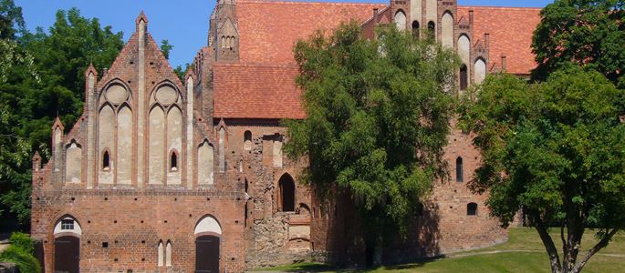 Die ehemalige Zisterzienser-Abtei Chorin am Rande der Uckermark.