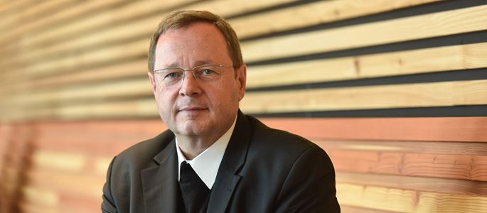 Georg Bätzing, Bischof von Limburg, am 27. April 2017 in Rüdesheim.