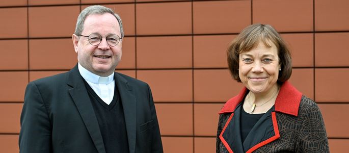 Bischof Georg Bätzing und Annette Kurschus
