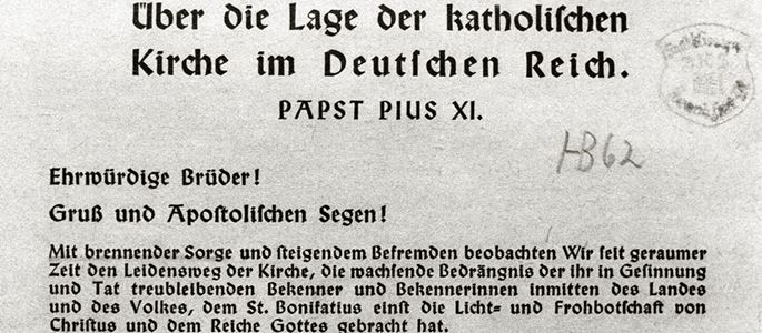 Enzyklika "Mit brennender Sorge"